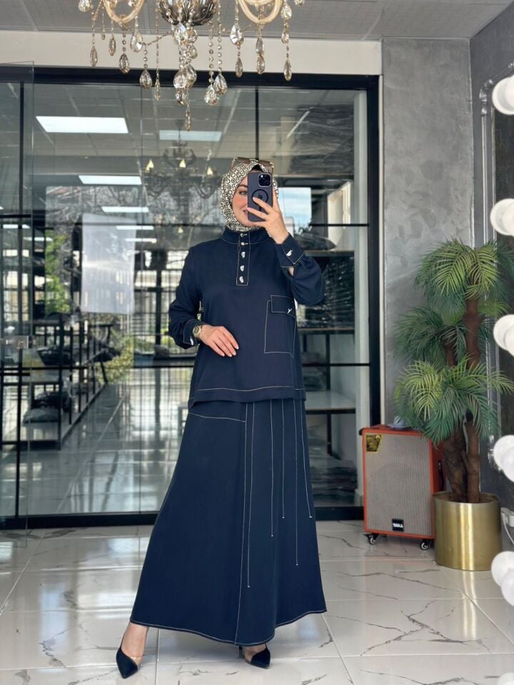 MİHRİBAN ÇAĞLI TENSEL ETEKLİ TAKIM 1015