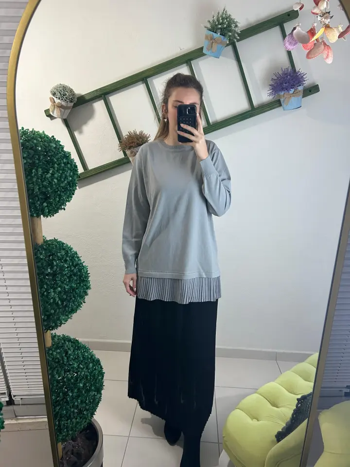 SÜSSÜ RAYON PİLELİ BLUZ 150