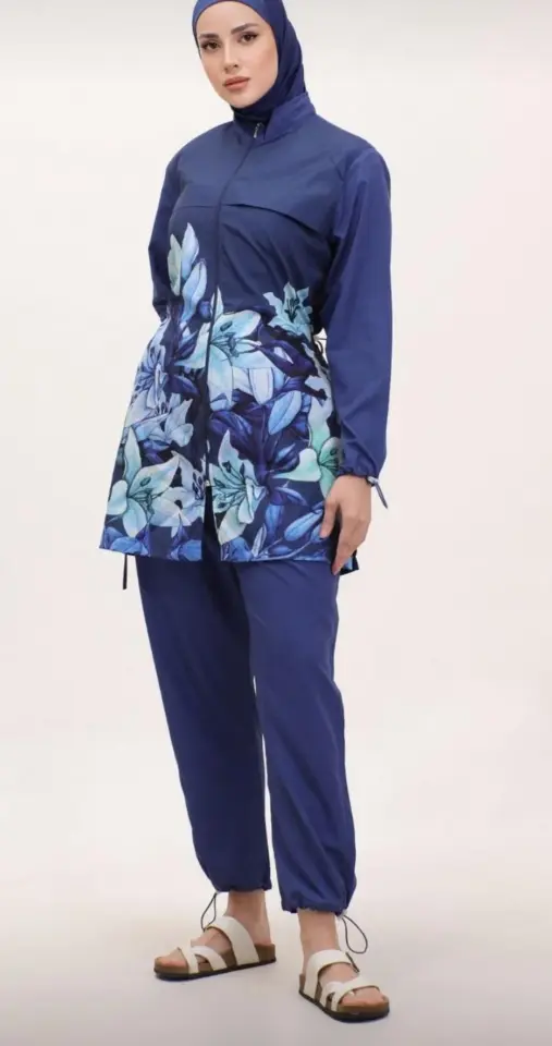 SÜSSÜ ÇİÇEKLİ TESETTÜR MAYO