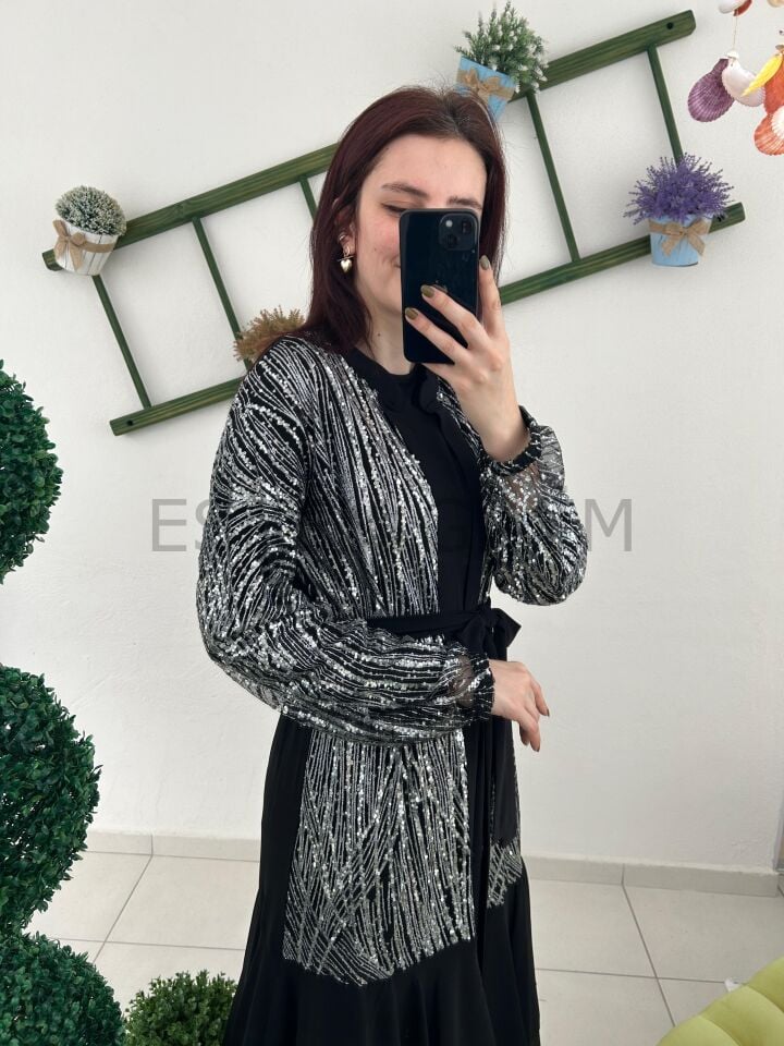 EFRAZE PAYETLİ ABAYALI TAKIM 4468