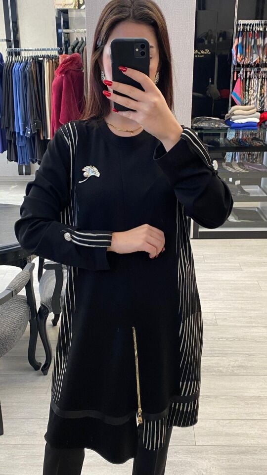 MİHRİBAN ÇAĞLI ÇİZGİLİ TUNİK 3028