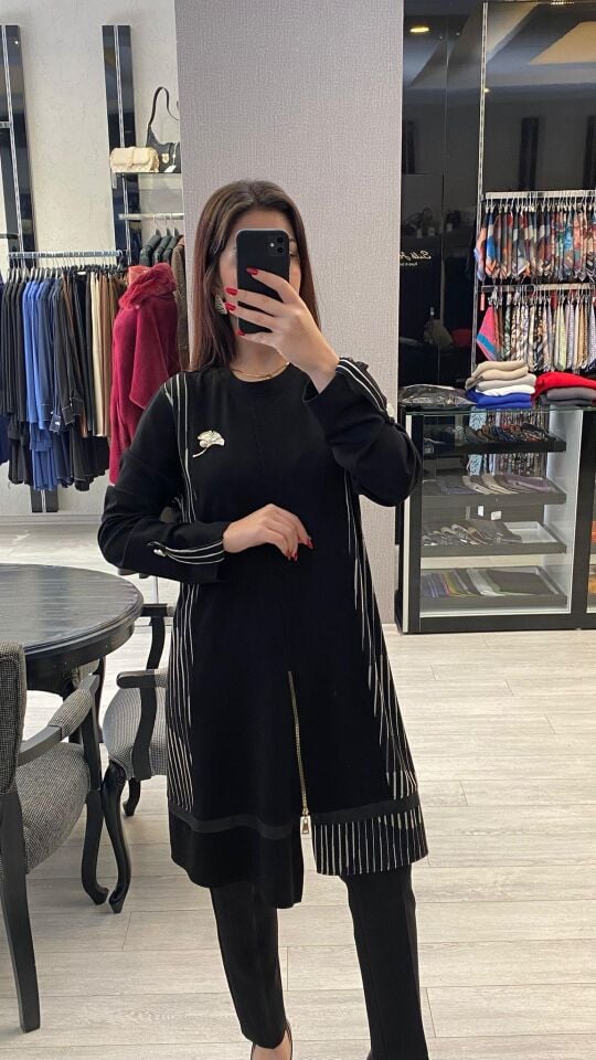 MİHRİBAN ÇAĞLI ÇİZGİLİ TUNİK 3028