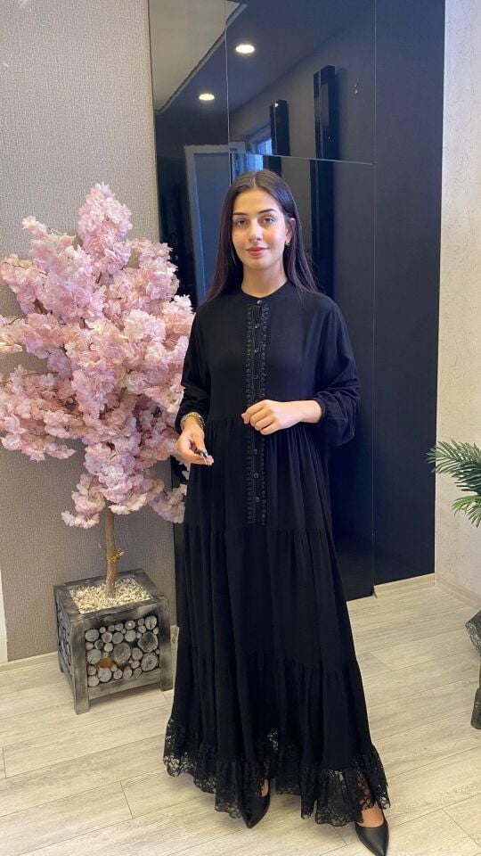 EFRAZE 4423 VİSKON ELBİSE