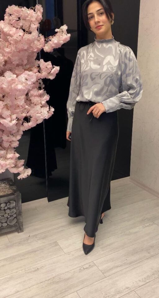 SENTEZ LUNA SATEN VOLANLI ETEK