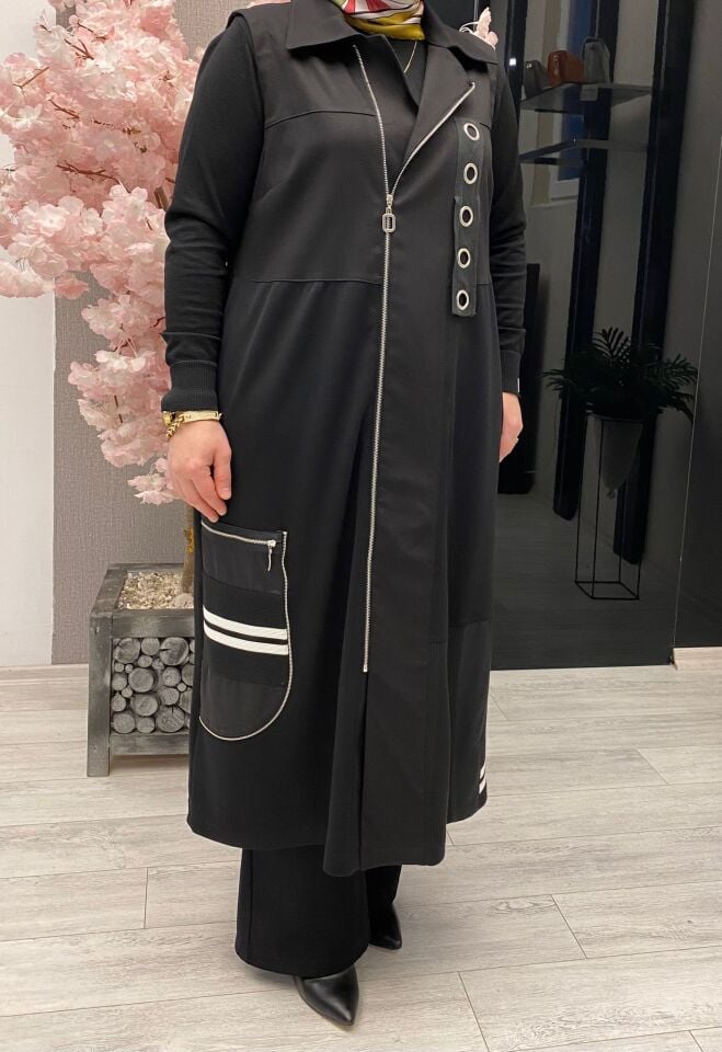 MFD KUŞGÖZÜ DETAYLI YELEK