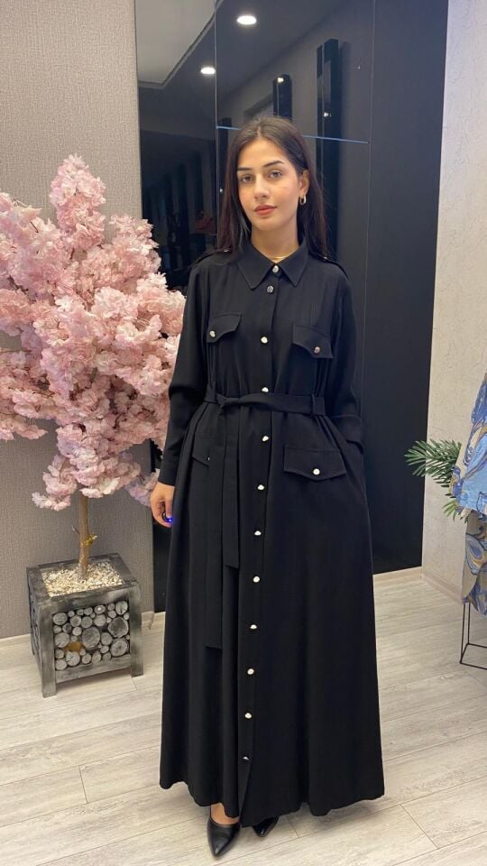 MFD PAMUKLU ELBİSE FERACE