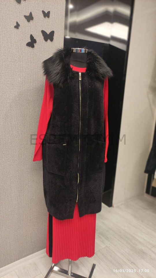 SÜSSÜ ANGORA YELEK