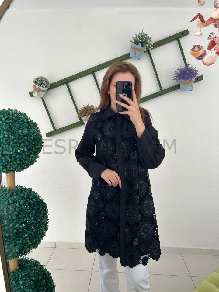 SELİNADA İTHAL DANTELLİ TUNİK 9016