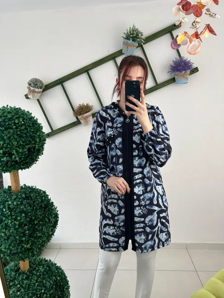 SELİNADA DESENLİ QUPRA CEKET